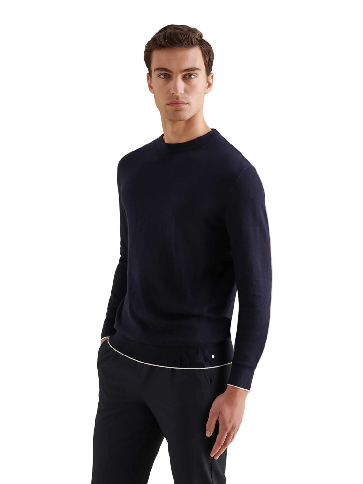 Peckham Rye Knit Dark Sapphire Navy Crewneck